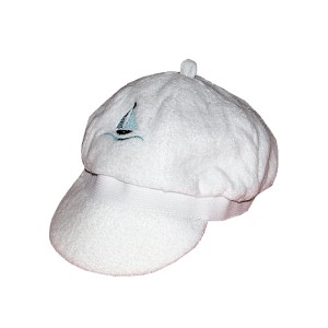 RTD-1326 : Baby Sailboat Sailor Hat - White Terry Cloth at SailorHats.net