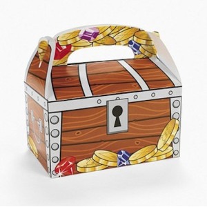 RTD-2088 : Pirate Treasure Chest Beach Party Treat Boxes at SailorHats.net