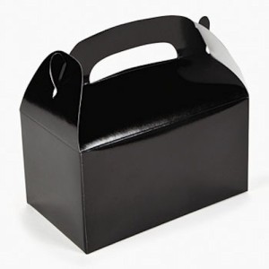 RTD-2140 : Black Treat Boxes for Party Favors at SailorHats.net