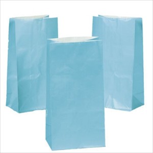 RTD-2317 : Light Blue Paper Treat Bags at SailorHats.net