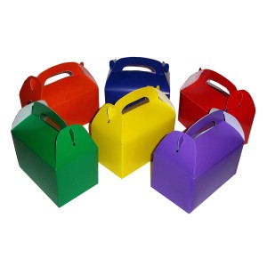RTD-2378 : Assorted Color Treat Boxes for Party Favors at SailorHats.net