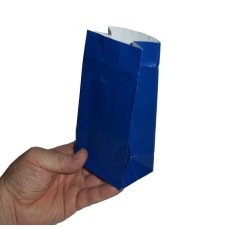 Mini Blue Paper Treat Bags