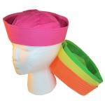 Neon Cotton Sailor Hats for Children