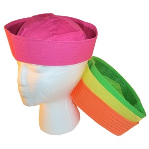 RTD-2514 : Neon Cotton Sailor Hats for Children at SailorHats.net