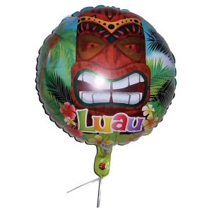 RTD-2577 : Tiki God Tropical Luau 18 inch Mylar Foil Helium Balloon at SailorHats.net