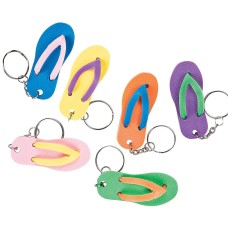 Flip Flop Keychain Beach Charm Summer Fun Tropical Key Ring Backpack Gift Accessory Flip Flop Keychain Beach Charm Summer Fun Tropical Key Ring Backpack Gift Accessory