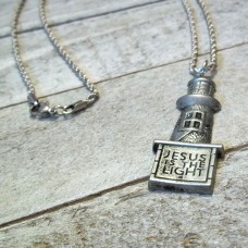 Jesus is the Light Lighthouse Charm Necklace Jesus is the Light Lighthouse Charm Necklace