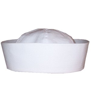 RTD-1401 : Deluxe Quality Adult White Sailor Hat - Size Medium at SailorHats.net